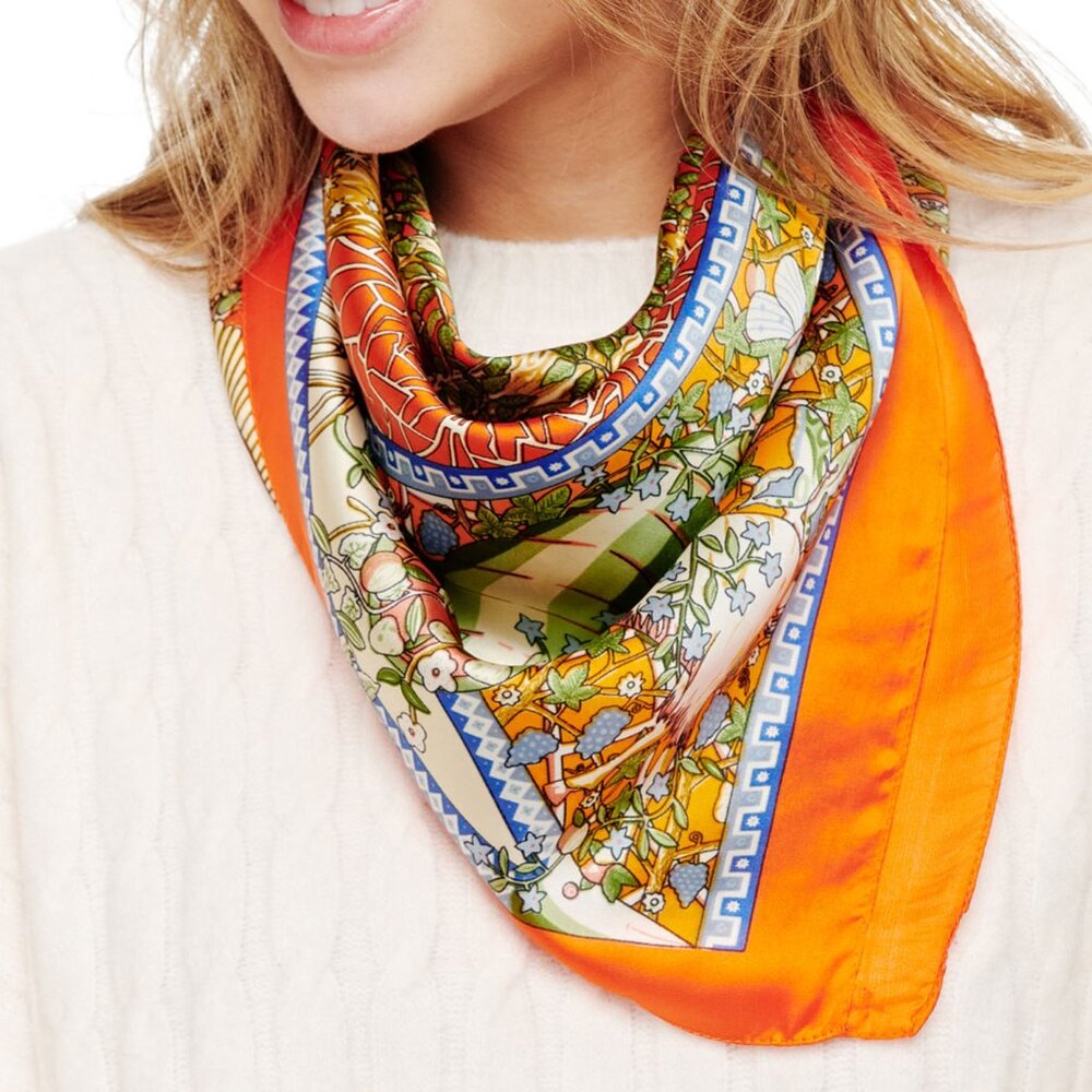 MULTI PATTERN SILKY NECK SCARF- 5 Different Styles, PICK ONE! - Picture 5 of 5